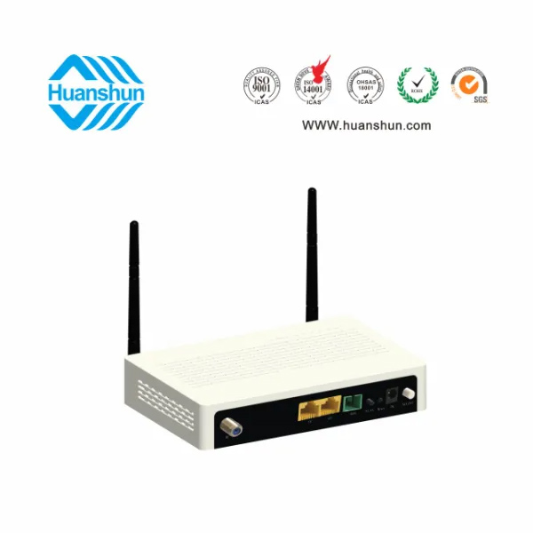 HSOS111762GNW FTTH 終端（XPON ONU WIFI，WDM CATV）（GE+FE+2*2WIFI+WDM+CATV NE)